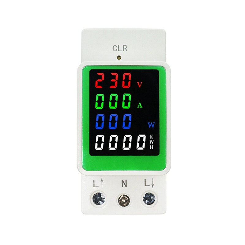 6IN1 100A AC160-275V Voltage Power KWH Electric Power Monitor Messenger7153-