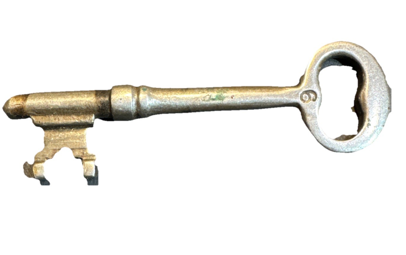 Antique No. 6 Warded Skeleton Key - Solid Barrel Replacement