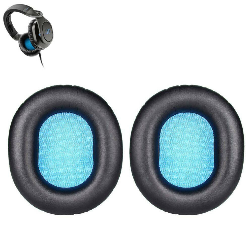 Leather Earpads Cushion Headband Cover For Sennheiser HD8 DJ HD6 MIX Headphone F