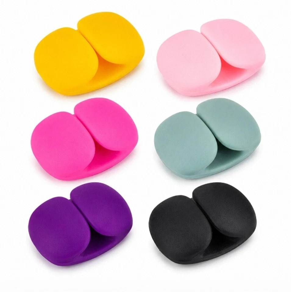 10PCS Silicone Cable Organizer Clips Cord Holder Charger Wire Management Tidy