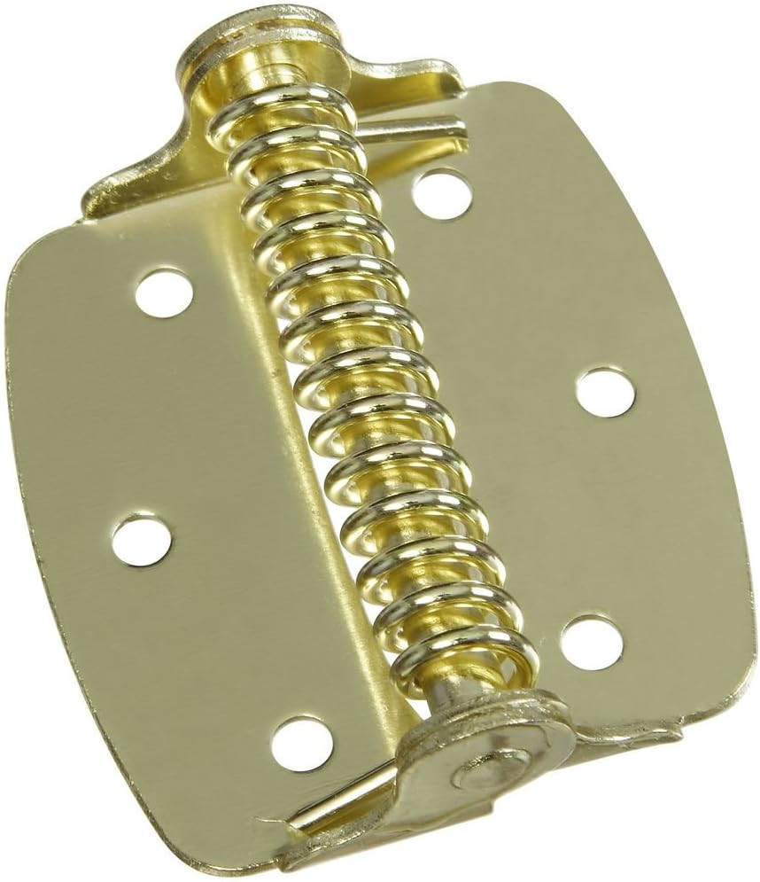 N240-481 V628 Cabinet Spring Hinges in Brass, 2 Pack,2 Inch