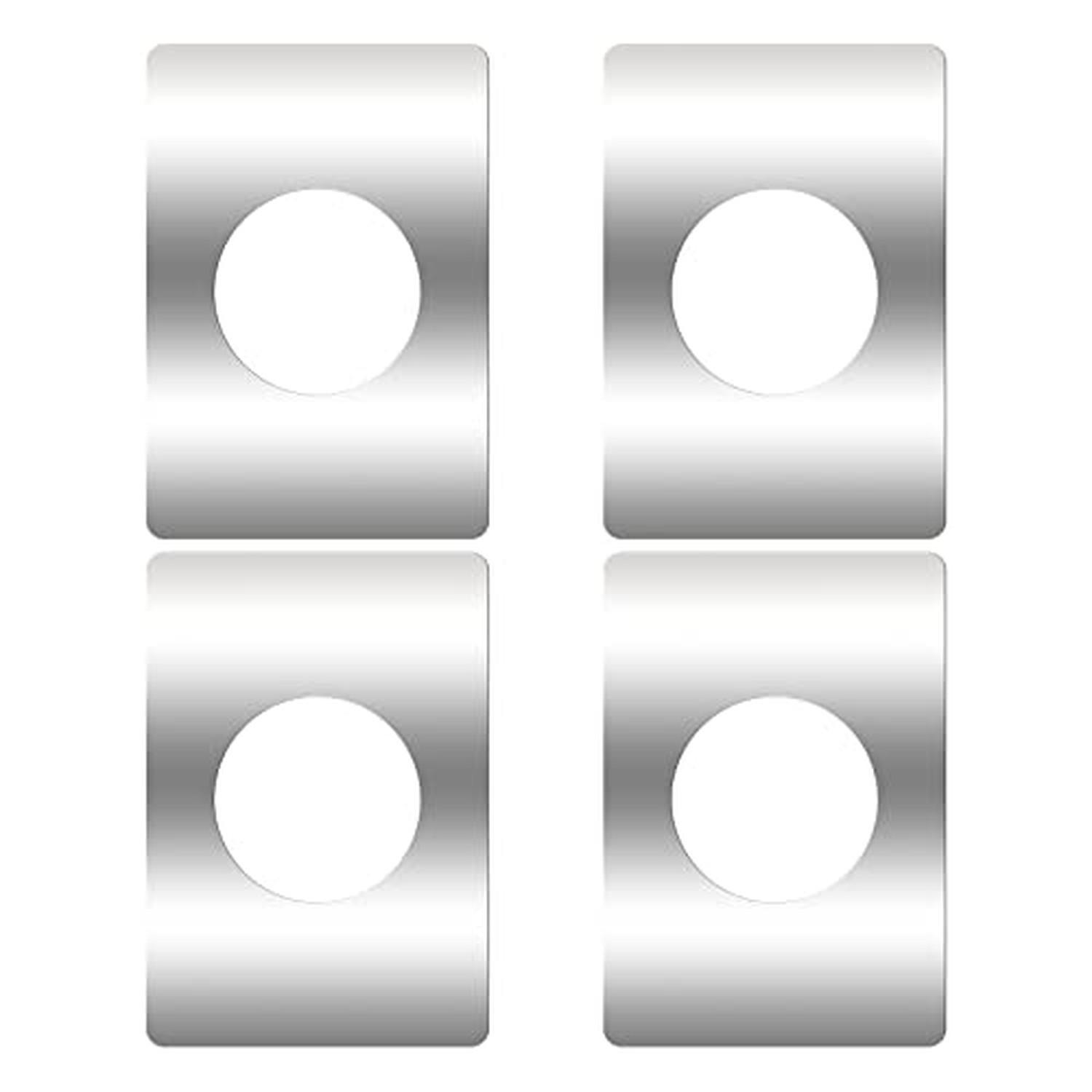 4 Pcs Stainless Steel Door Reinforcement Plate Door Hole Cover Plate Door Rei...