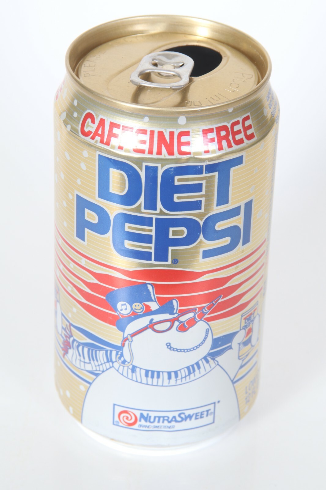 Caffeine Free Diet Pepsi soda can - Snowman Theme