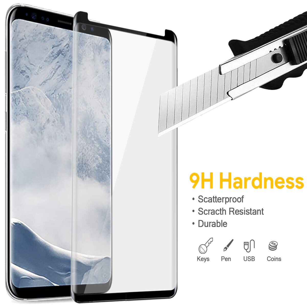 For Samsung Galaxy S9 /Plus / S8 Plus Note 8 9 Screen Protector Tempered Glass