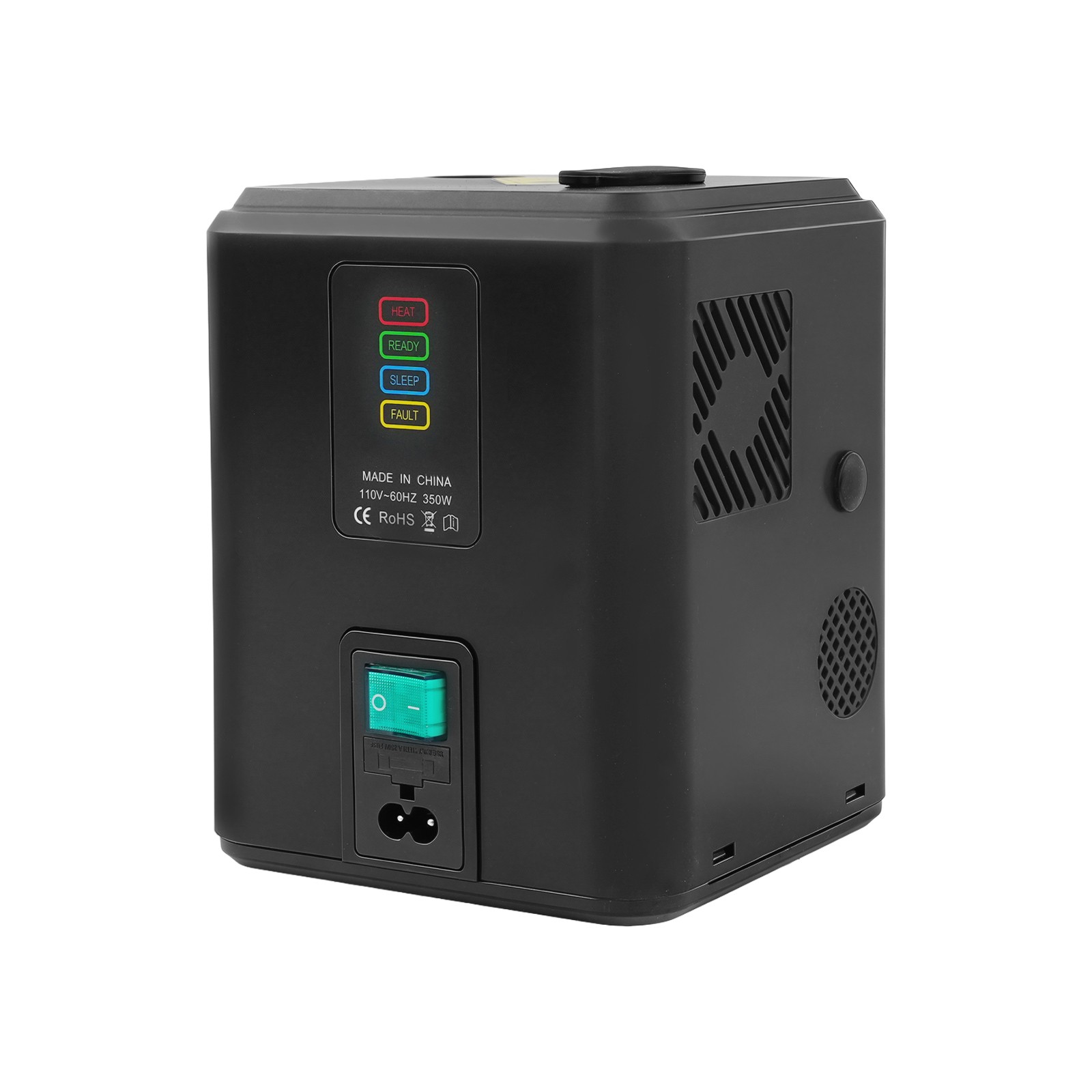 Black Electronic Stage Effect Light Device w/Remote,350W Mini Cold Spark Machine