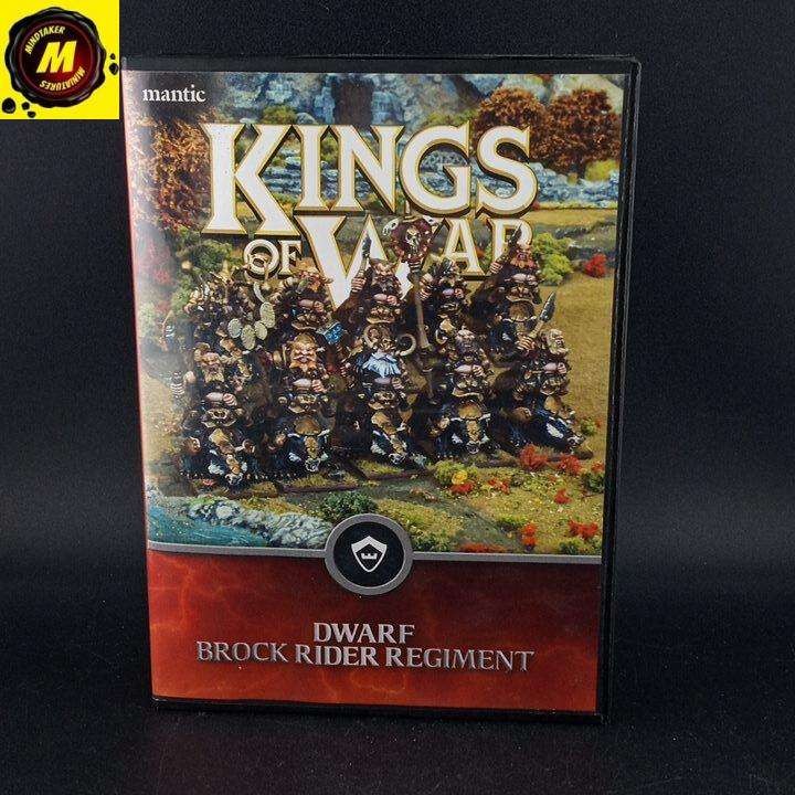 Dwarf Brock Rider Regiment (x10) (MGKWD28-1) - #165852 - Kings of War