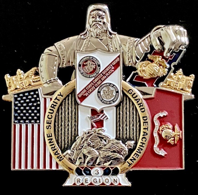 MSG-Det Marine Security Guard Detachment Ulaanbaatar, Mongolia Challenge Coin