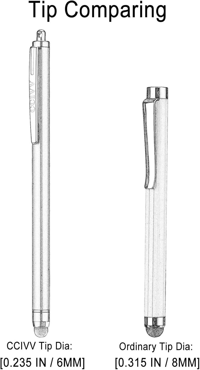 Ultimate 3 Stylus Pens Set with 12 Replaceable Tips for Enhanced Touch Precision