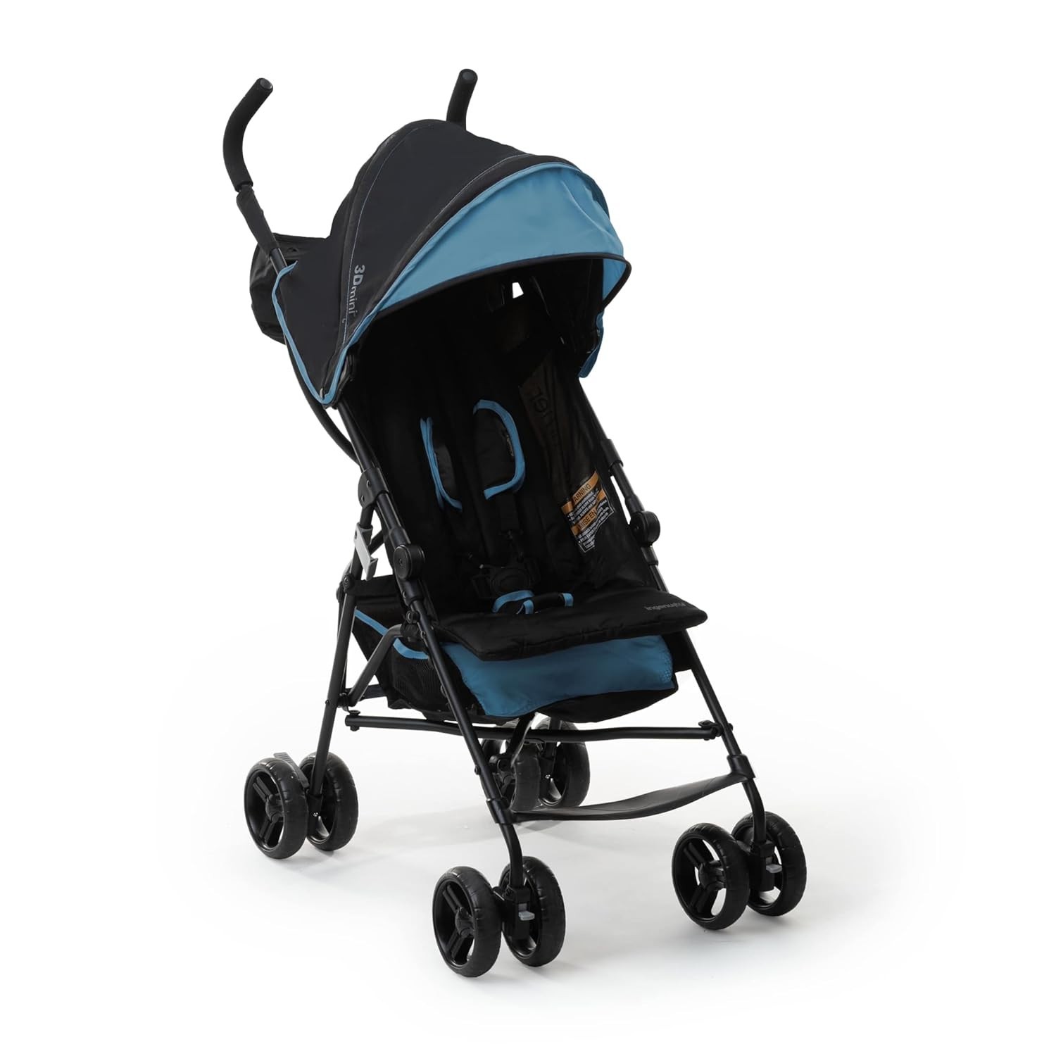 Summer By Ingenuity 3D Mini Convenience Stroller Blue Black Lightweight Compact