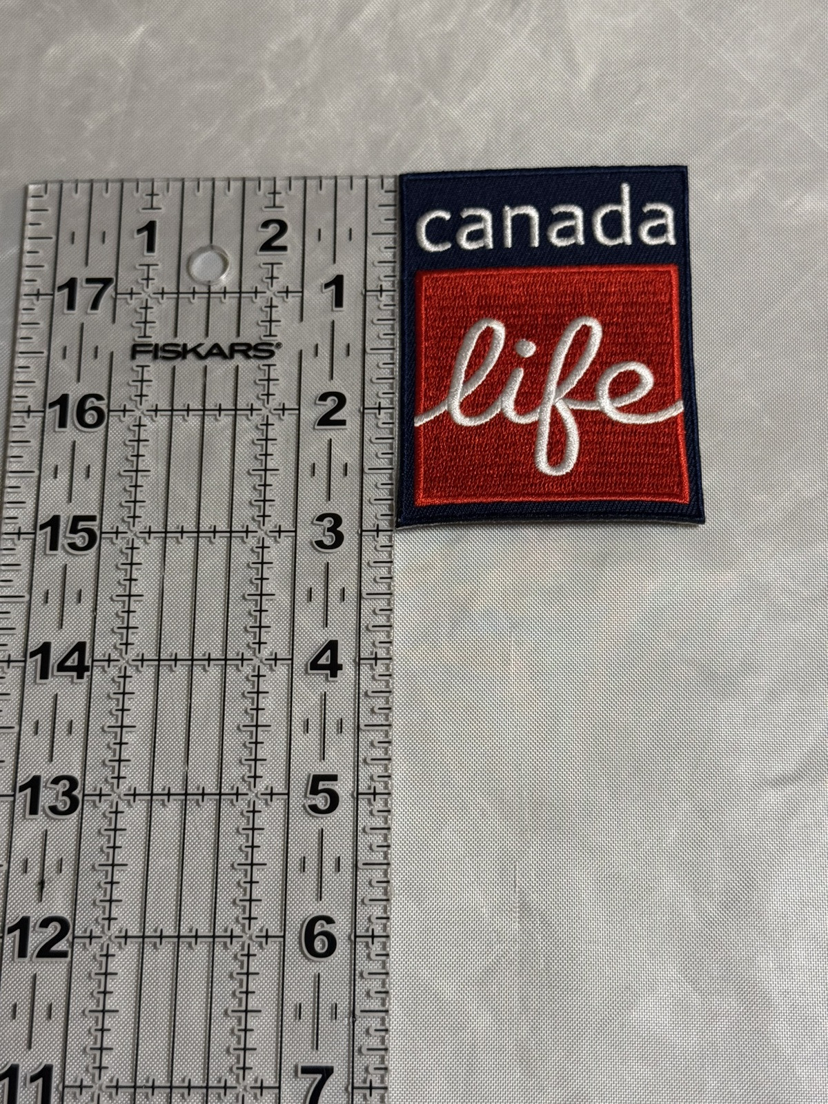 Winnipeg Jets Canada Life Patch Ad Blue