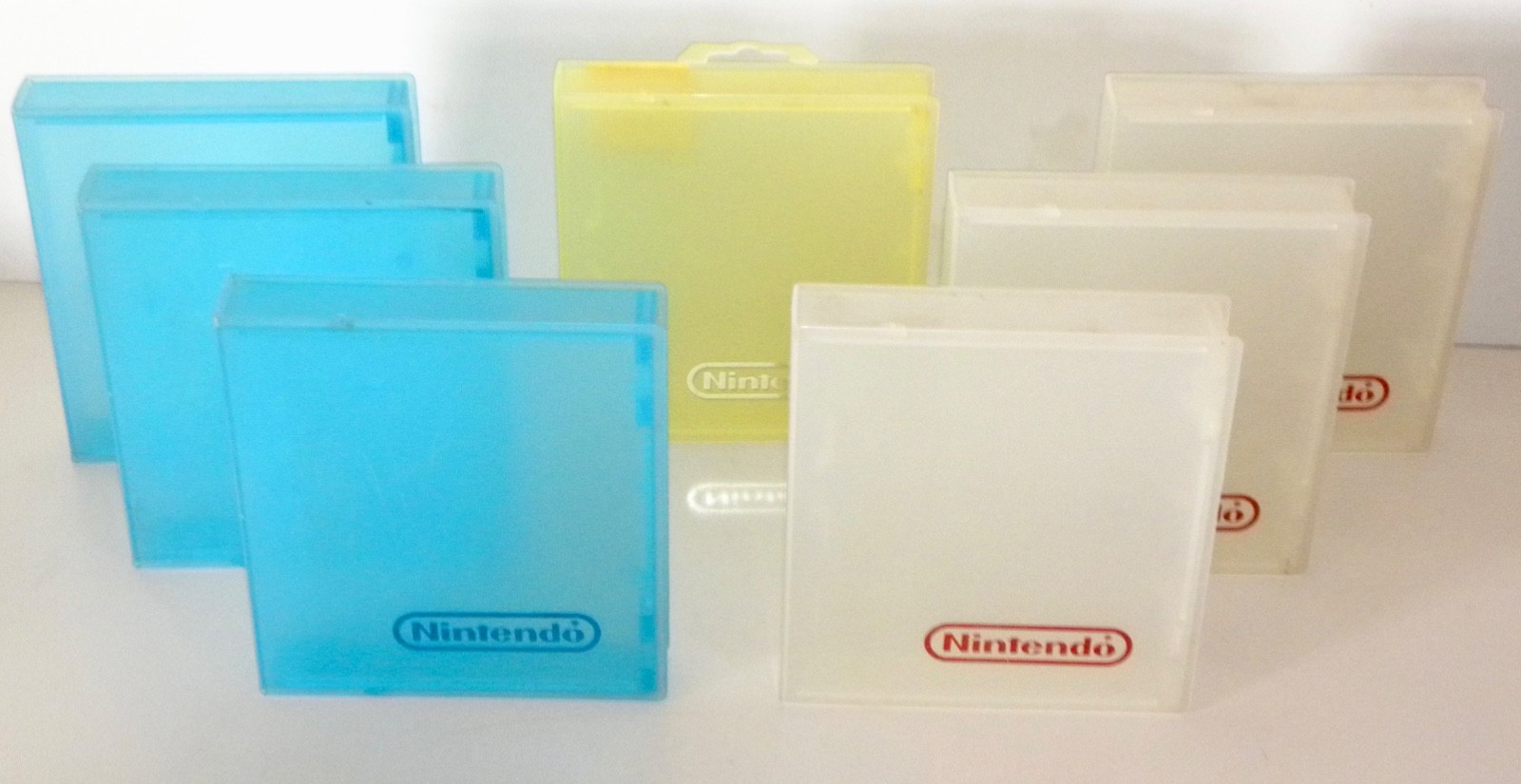 LOT ~ 7 Official Super Nintendo SNES Game Plastic Storage Case (Foil Stamp Logo)