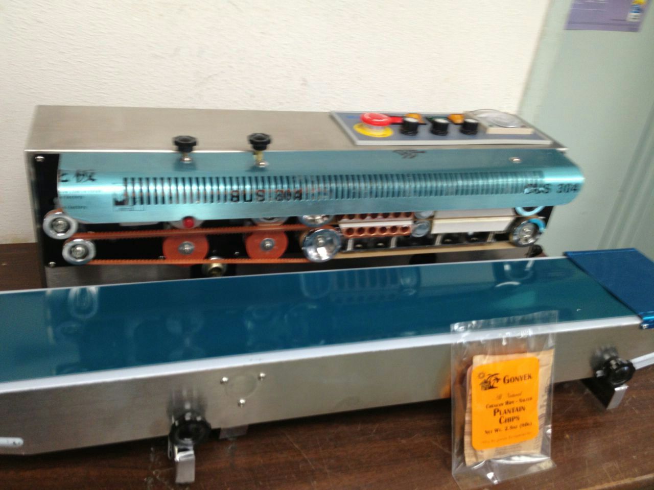 220V INDUSTRIAL VERSION FRD-1000 HORIZONTAL INK CODE BAND SEALER MACHINE