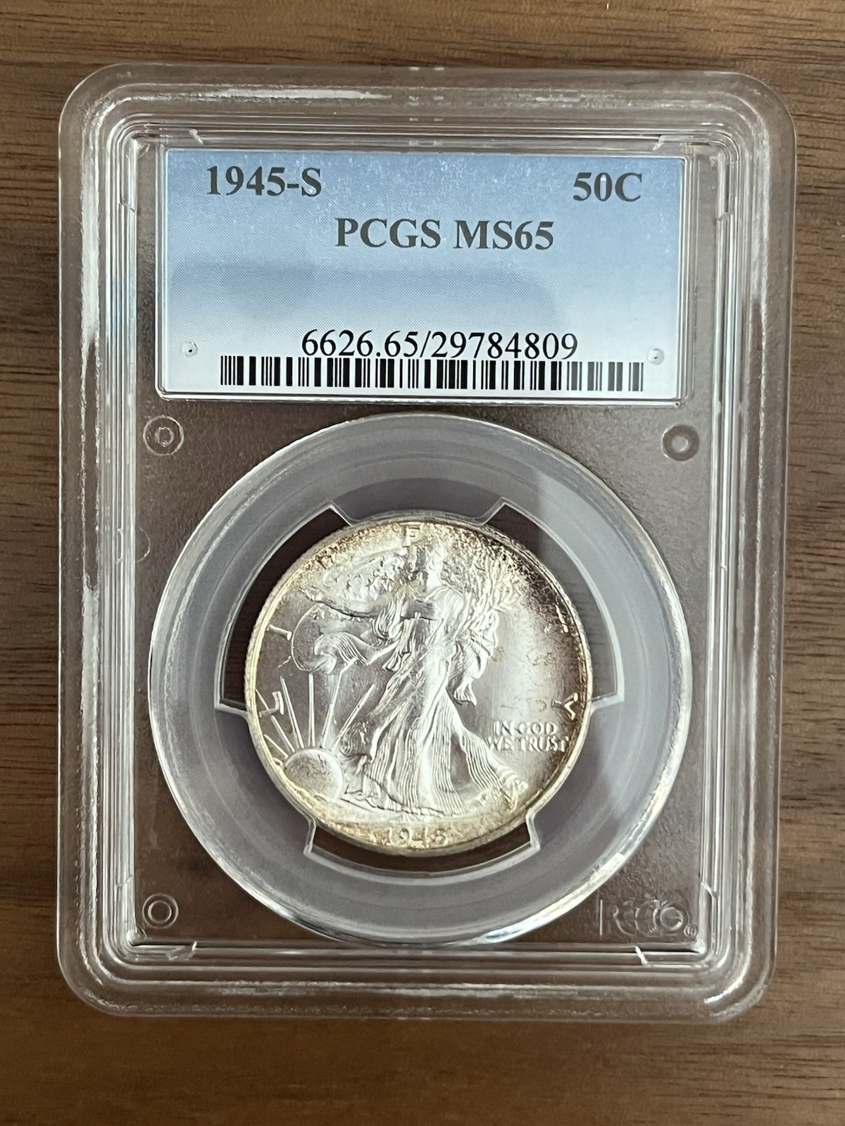 1945-S - Walking Liberty Half Dollar - 50C - PCGS - Cert #29784809