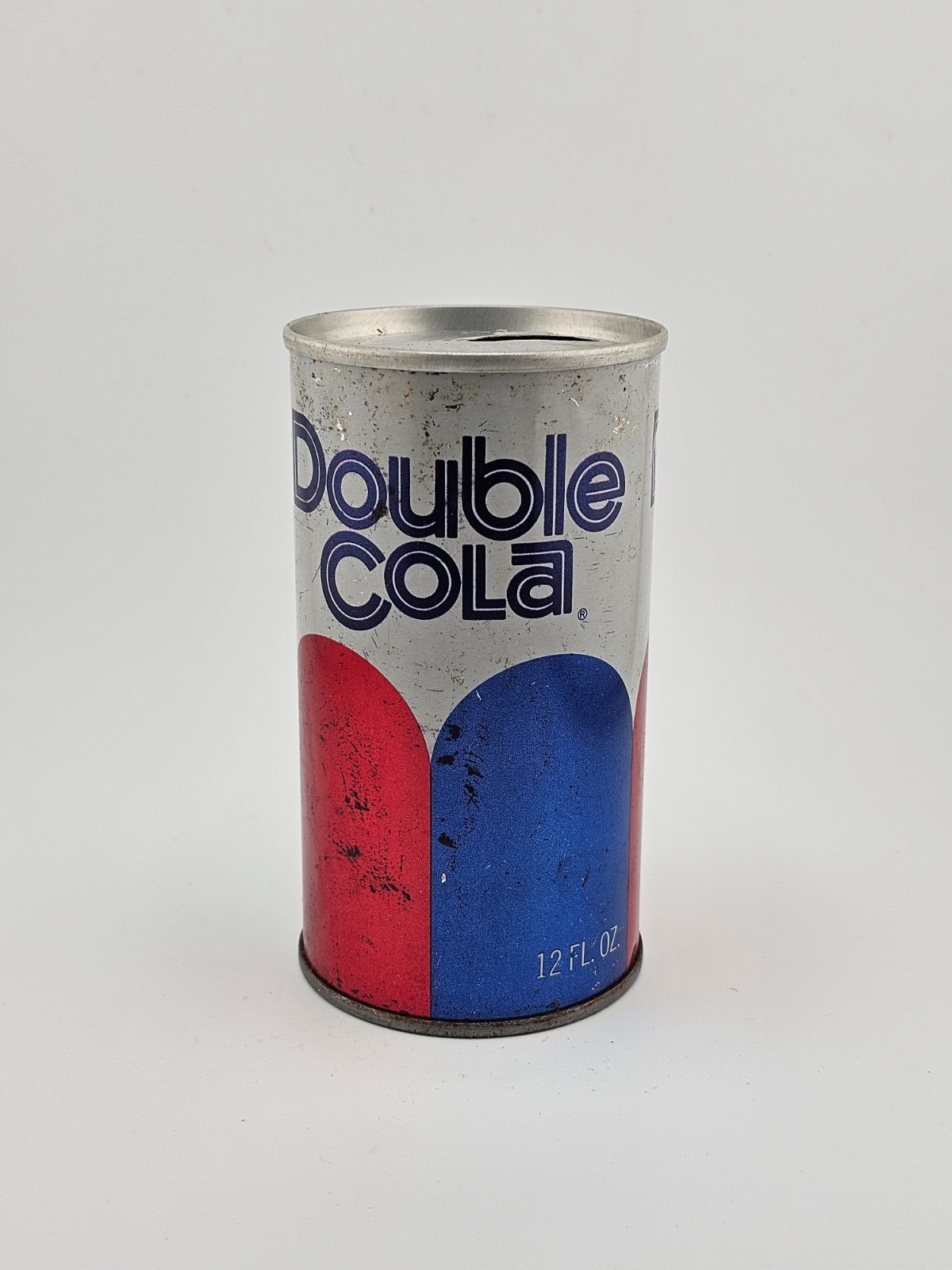 Vintage Steel Pull Tab Double Cola 12 oz Empty Can