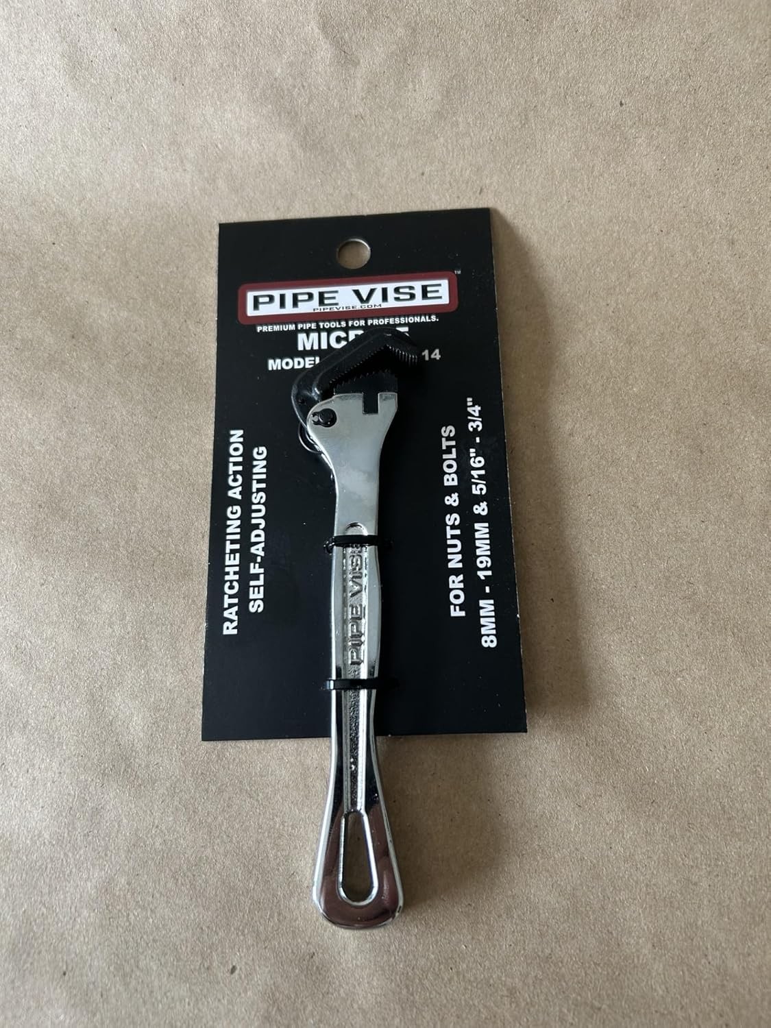 ORIGINAL SW127-14 Micro 5 Steel Self-Adjusting Wrench 6 inches Chrome