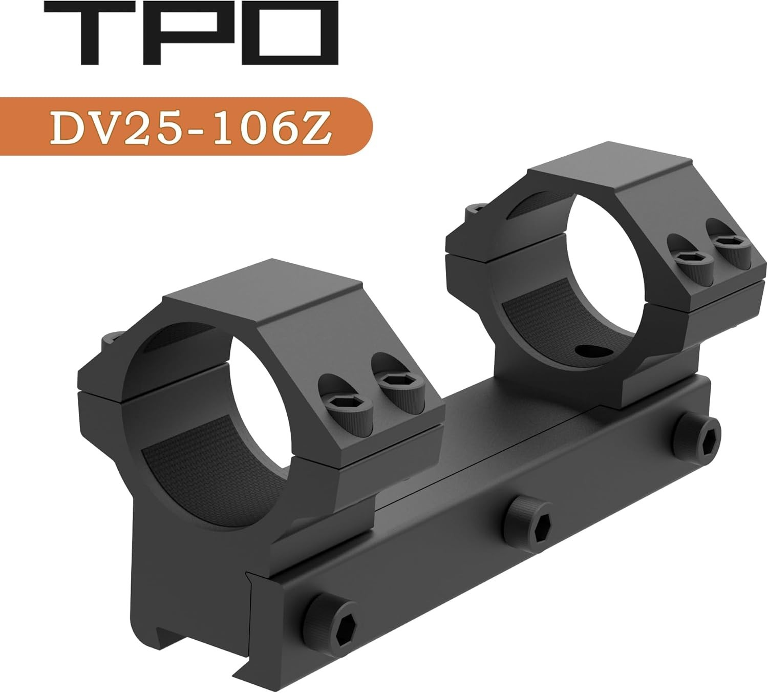 TPO 3/8" Dovetail Scope Rings 1.06" Height Mount for 11mm Dovetail Rail Airsoft
