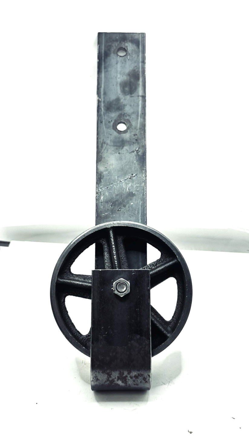 Heavy Duty Roller Door Sliding Track Hanger 1.25 x 5" Colson Iron Wheel 2" Strap