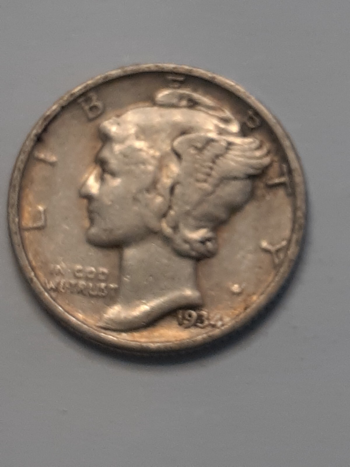 1934 MERCURY DIME