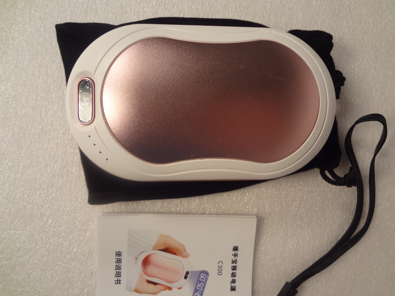 Hand Warmer Flashlight Massager, Rechargeable with USB or Micro USB(not included