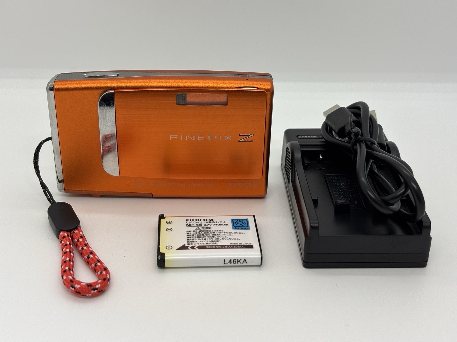[Exc+] Fujifilm FinePix Z10fd Orange 7.2 MP Compact Digital Camera From Japan