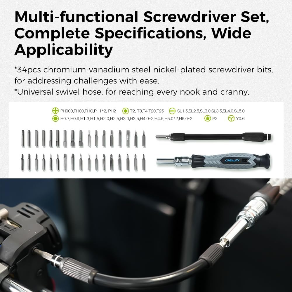 Creality 3D Printer Tool Wrap Kit Pro Assembly/Removal/Filament Cutting Tools