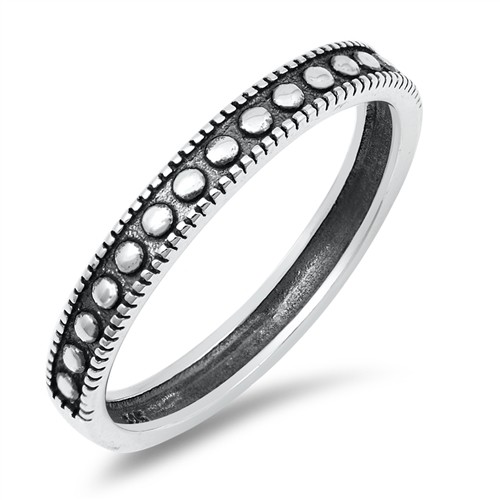 Bali Design Wedding Band .925 Sterling Silver Ring Sizes 4-10 NEW
