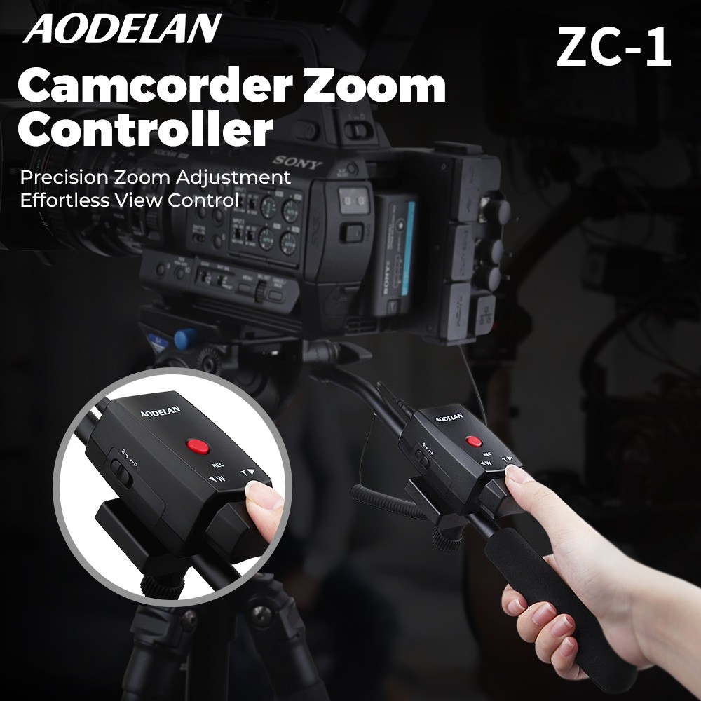 AODELAN ZC-1 Camcorder Zoom Controller Lanc Remote For Sony Canon Panasonic