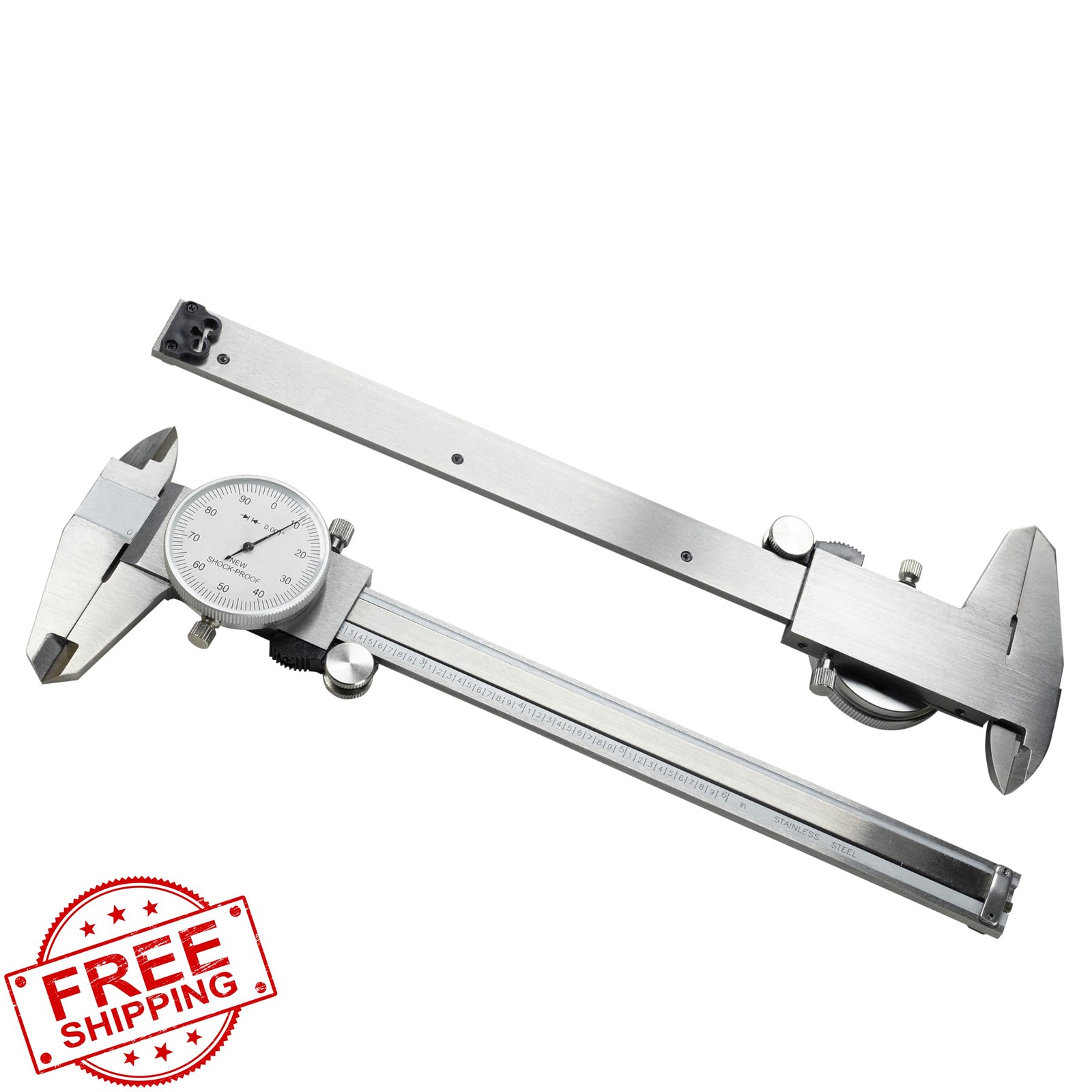 TEXALAN 0-6" 4 Way Dial Caliper .001" Shockproof Carbon Steel