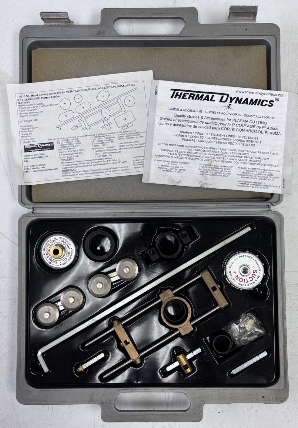 Thermal Dynamics 7-8910 Plasma Hand Cutting Guide Kit With Case Incomplete