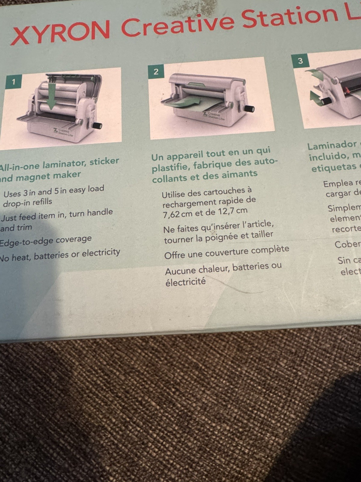 Xyron Creative Station Lite Sticker Maker Machine Only, Crafts, no manual