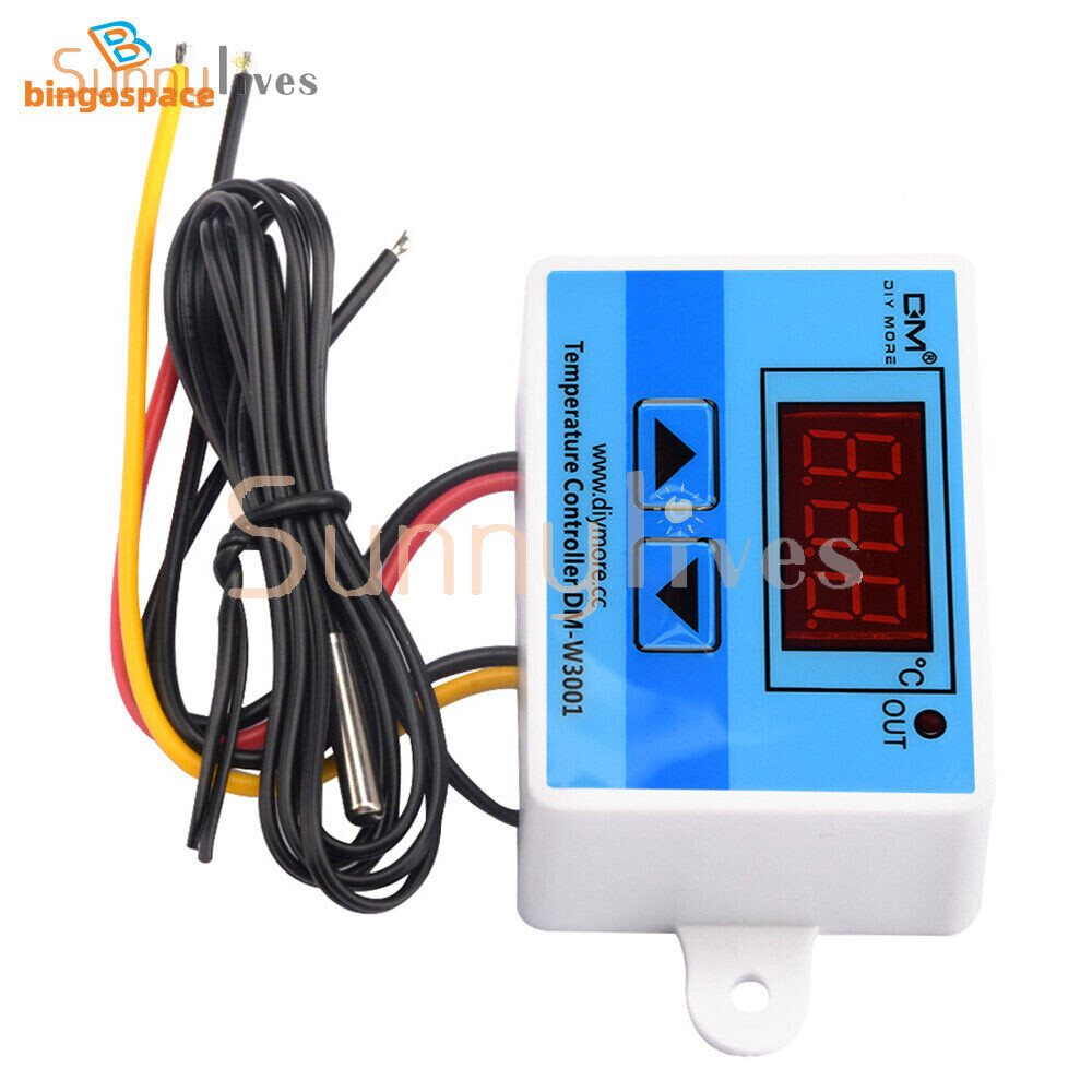 AC110-220V Digital Temperature Controller 10A Thermostat Control Switch Probe