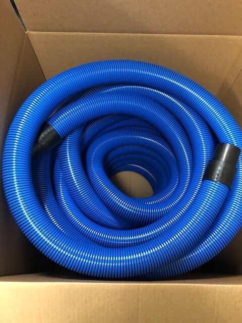 1 1/2” ID X 50’ Truckmount  Carpet Cleaning Hose.Welded Cuffs BLUE - 3ea