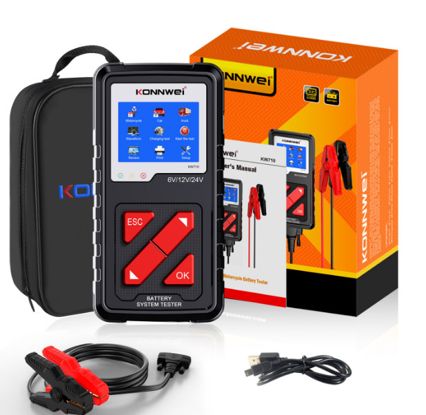 New KW710 6V-24V Automotive Yacht cropper truck Battery Tester Battery Tester