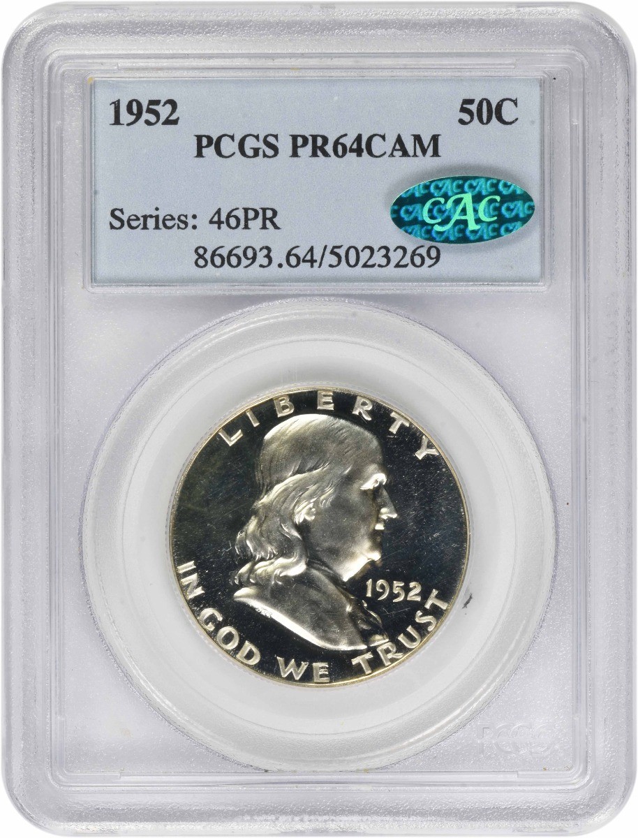 1952 Franklin Half Dollar PR64CAM PCGS (CAC)