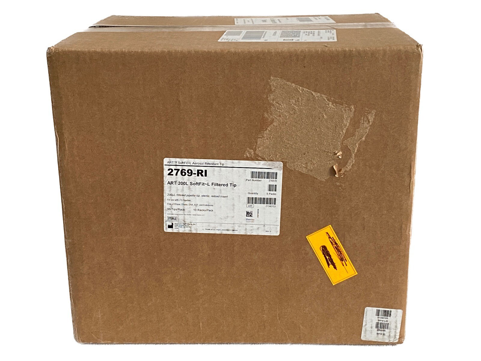 (4800/Cs) RAININ ART 200uL SoftFit-L LTS Filtered Pipet Tip Refill 96/Rk 2769-RI