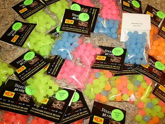 ATOMIC UV BEADS TROUT, STEELHEAD, & SALMON 6 COLORS 6mm, 8mm, 10mm, 12mm, 14mm