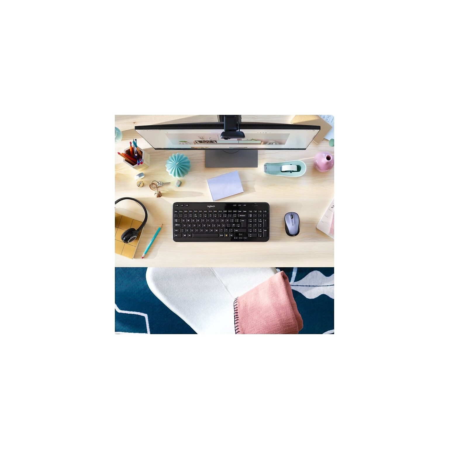 Logitech M325 Wireless Mouse for Web Scrolling PC / MAC / Laptop Linux Lilac