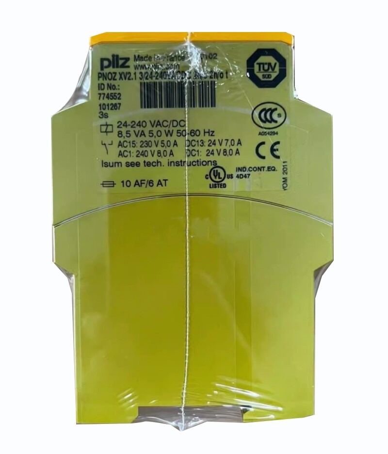 774552 New Sealed PILZ PNOZ XV2.1 3/24-240VACDC 2n/o 2n/o t Safety Relay 774552