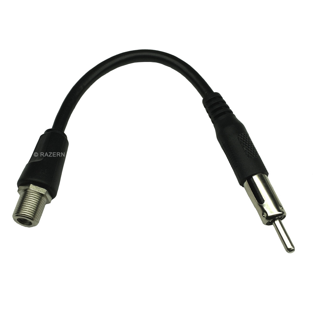 NEW F Female Jack to Motorola Plug Car Radio Antenna Coaxial Coax Cable Adapter