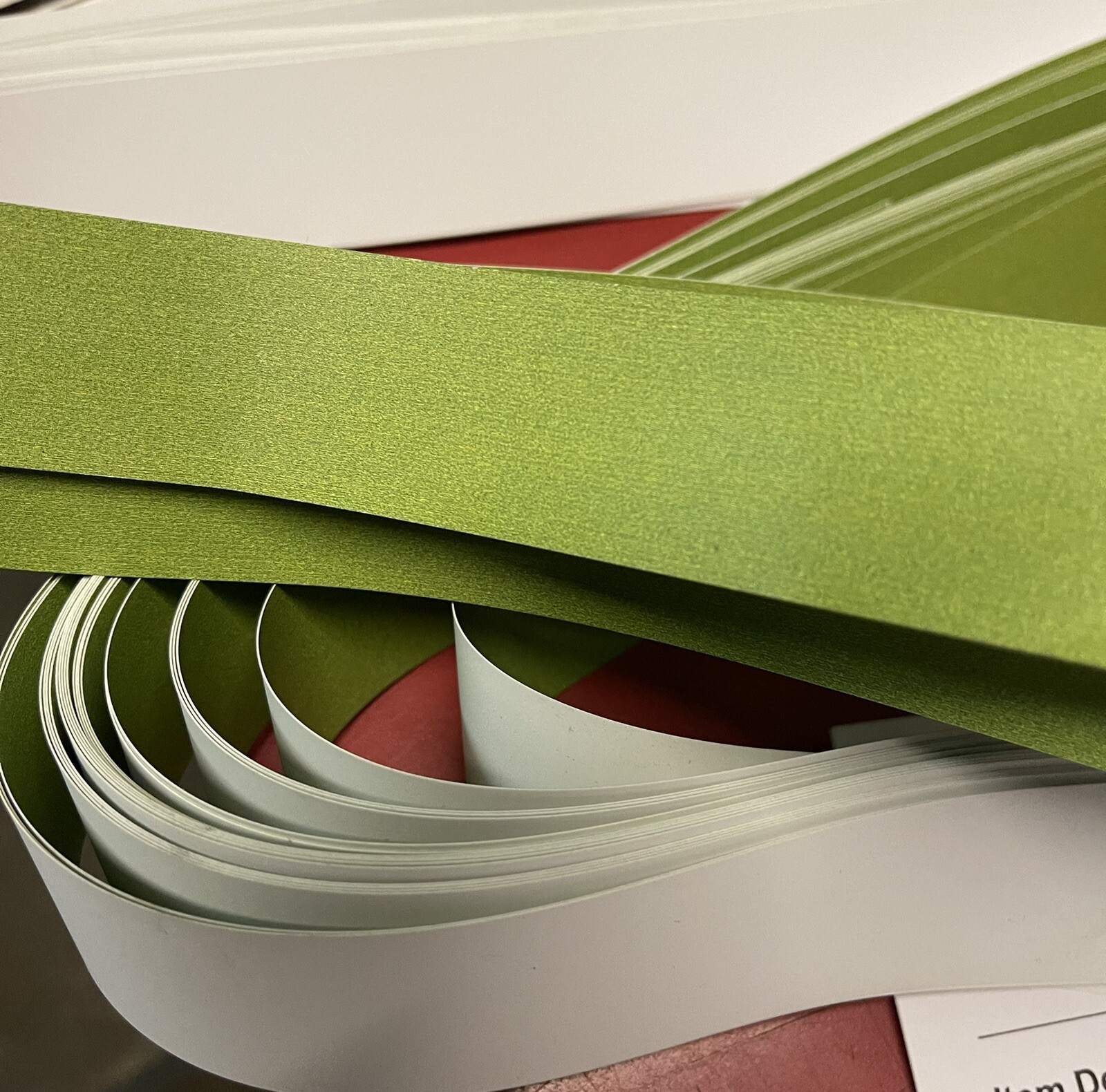 Decorative Gondola Shelving Price Channel Molding Insert Strips-48" Lime Green