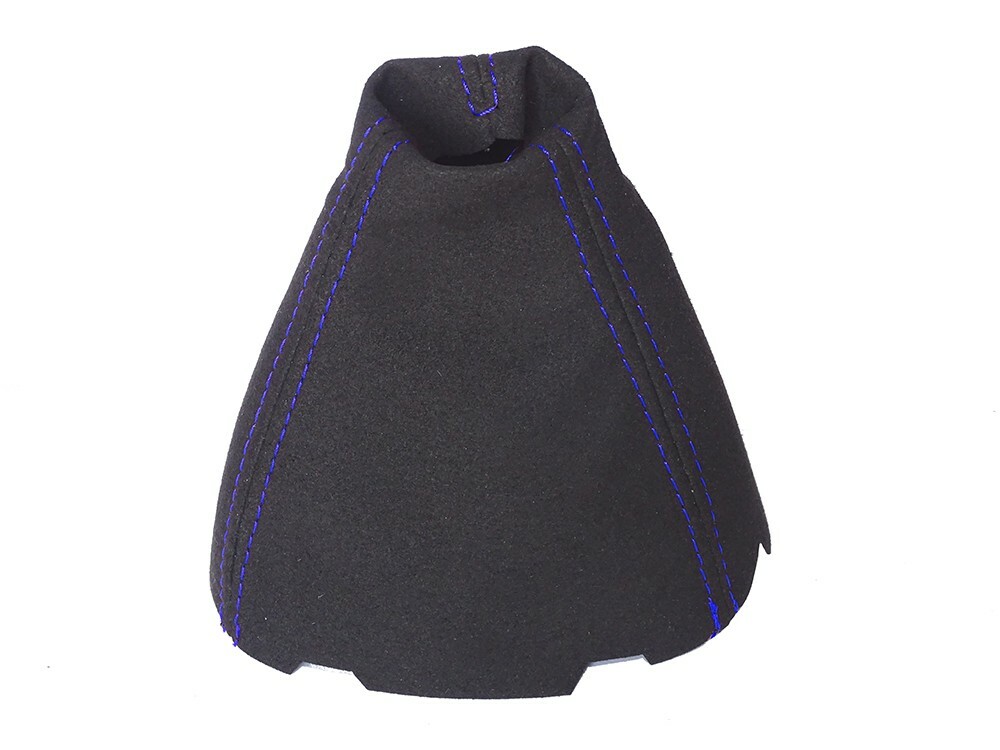 Shift Boot For Honda Civic Si 2006-2011 Faux Suede Blue Stitching
