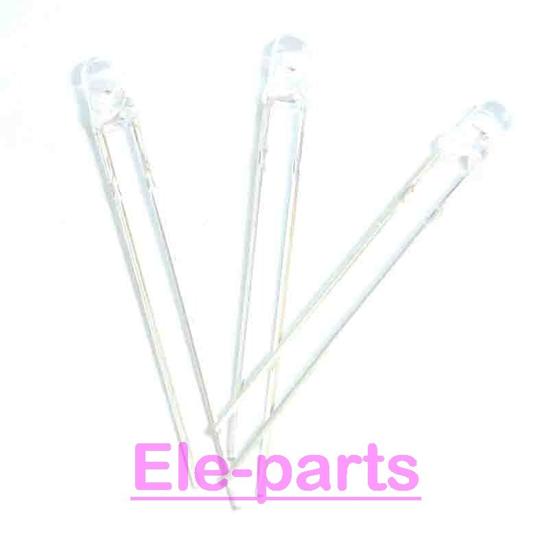 100 PCS LED 3MM DIP-2 Round Red Superbright LED Light Emitting Diode Lamp