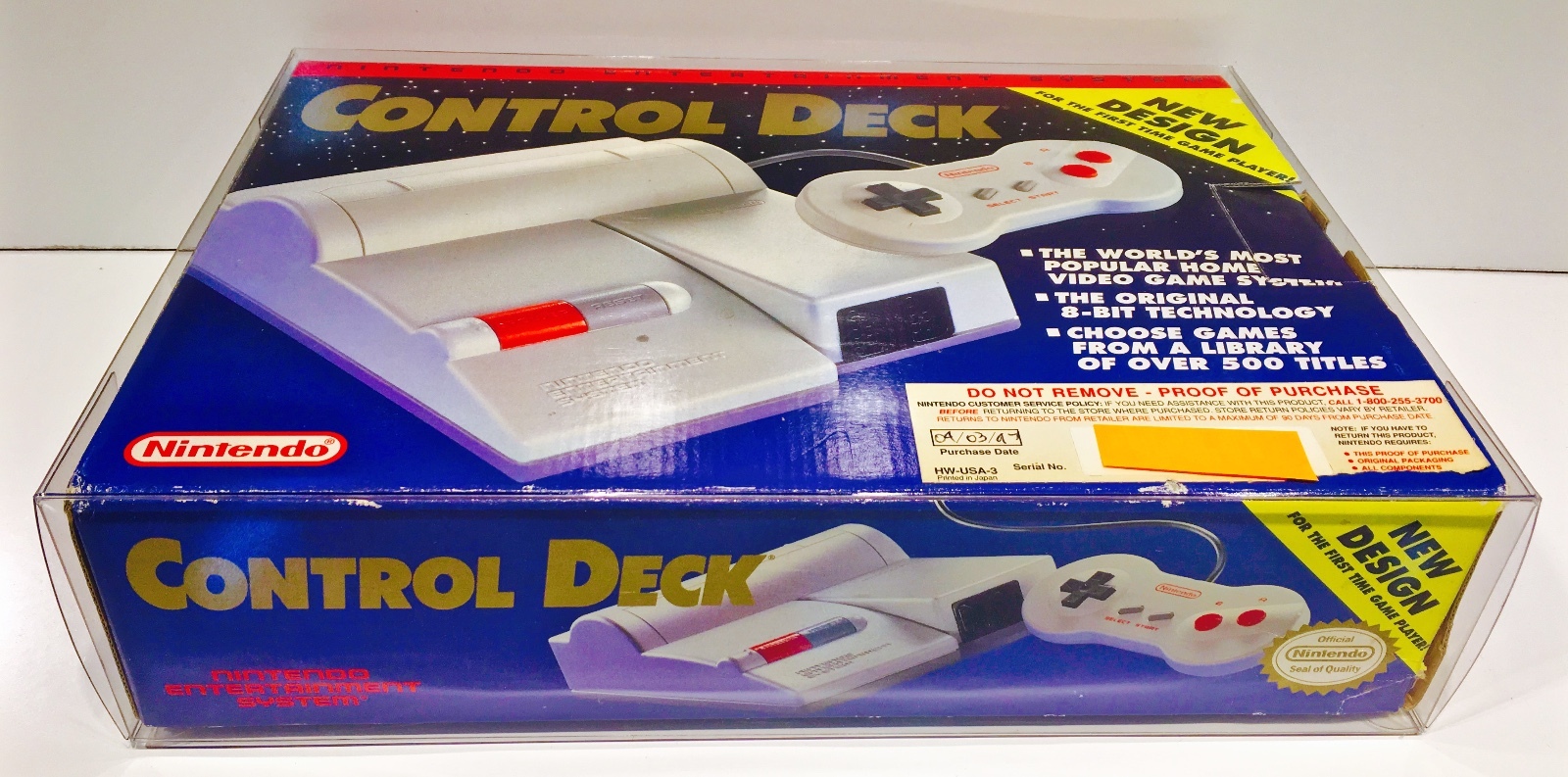 1 Console Box Protector For NES TOP LOADER Display Case Boxes Nintendo