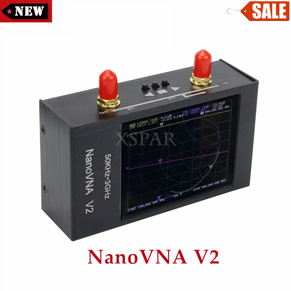NanoVNA V2 50KHz-3GHz Vector Network Analyzer Antenna Analyzer HF VHF UHF Metal