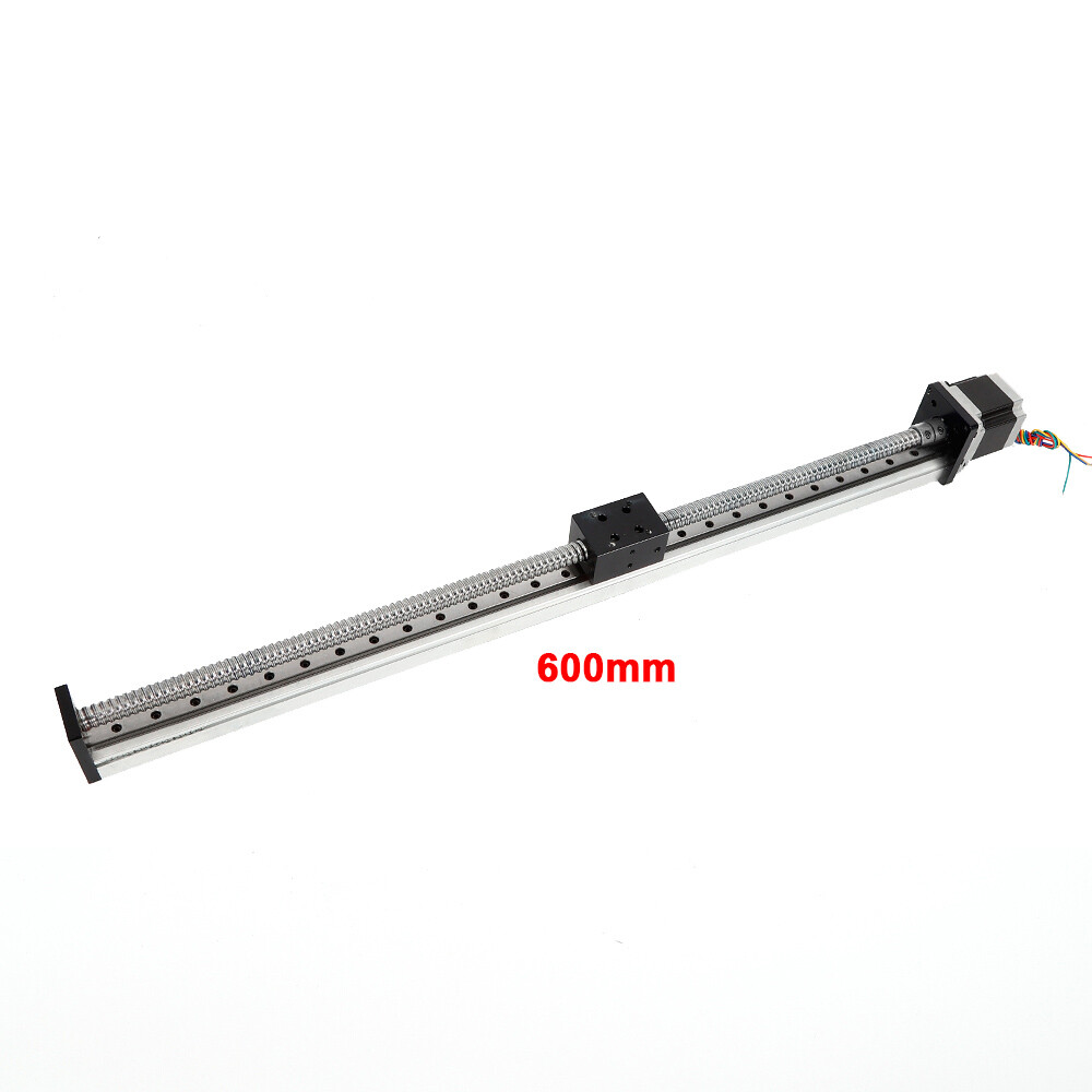 CNC Linear Rail Guide Electric Stage Actuator Ball Screw 600mm Nema23 Motor 24V