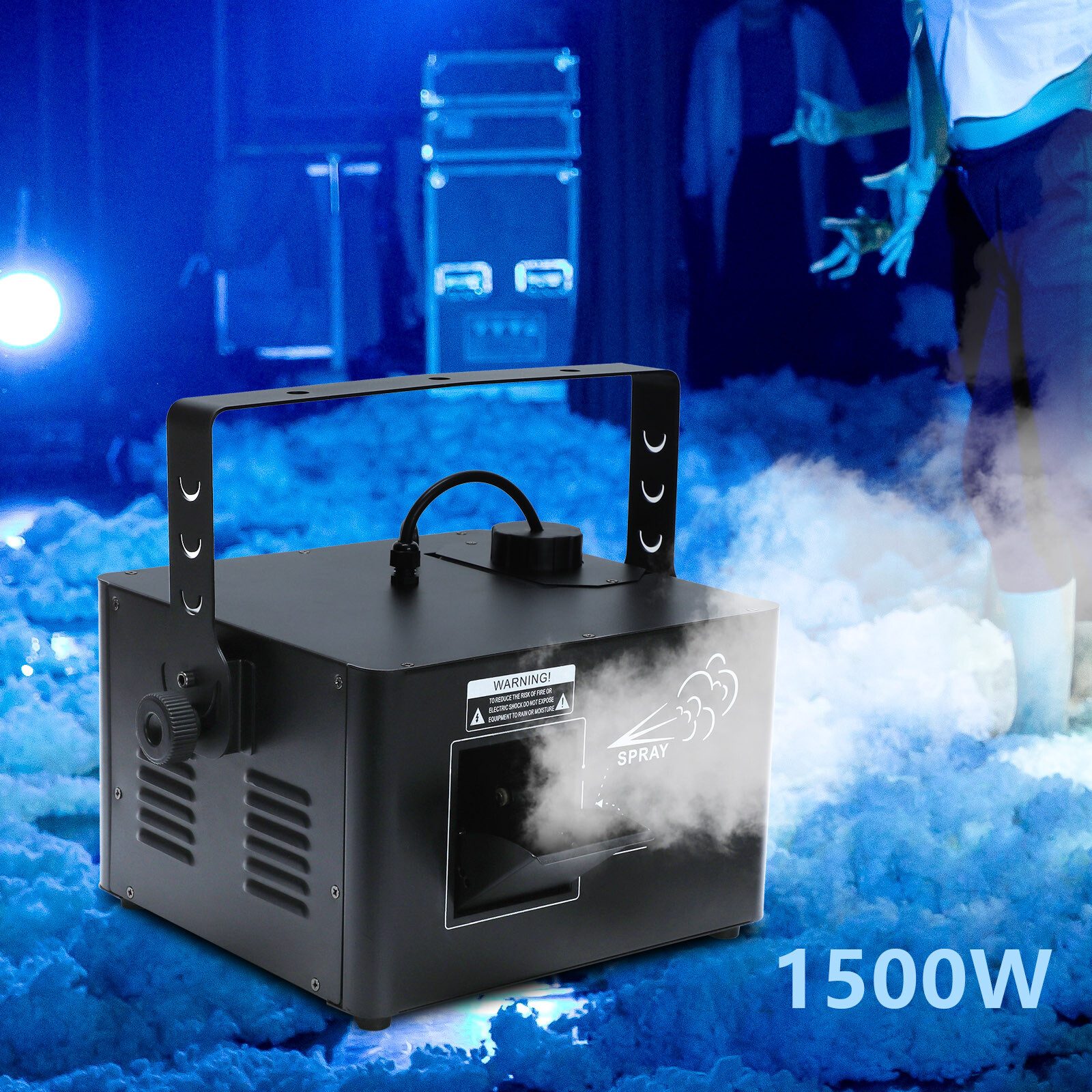 DMX 1500W Low Profile Hazer Haze Smoke Fog Machine Theater DJ Stage Effect & RC