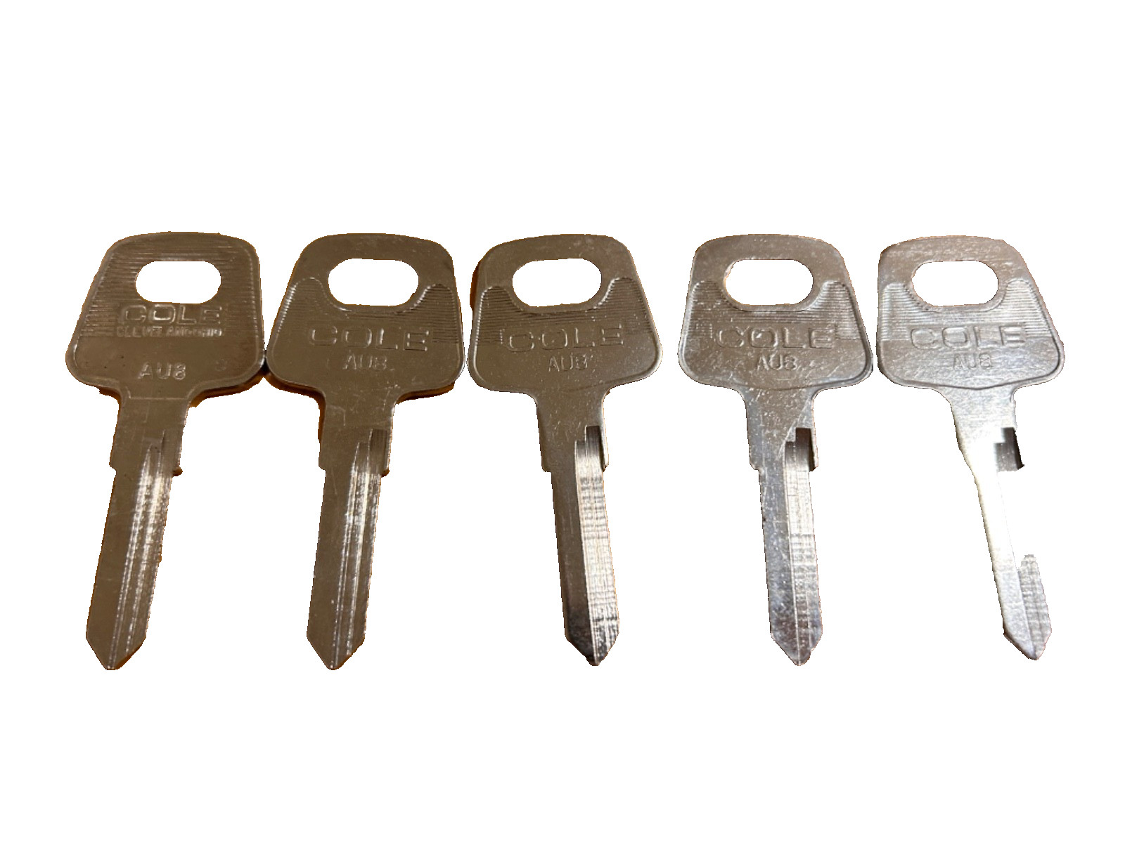 Lot 5) AU8 V35 X139 Double Sided Blank Key by Hillman USA *Choose add'l quantity