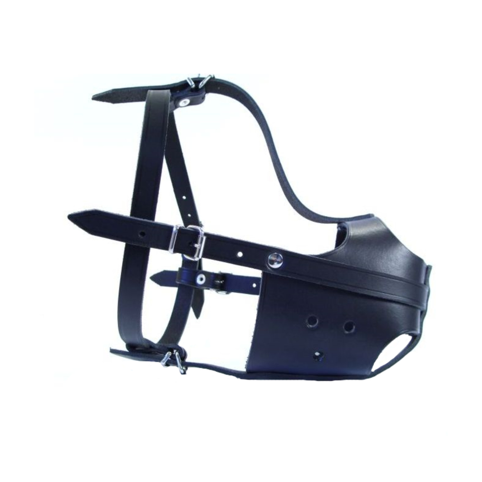 Strong leather Dog muzzle for Stafford  and Other similar snout