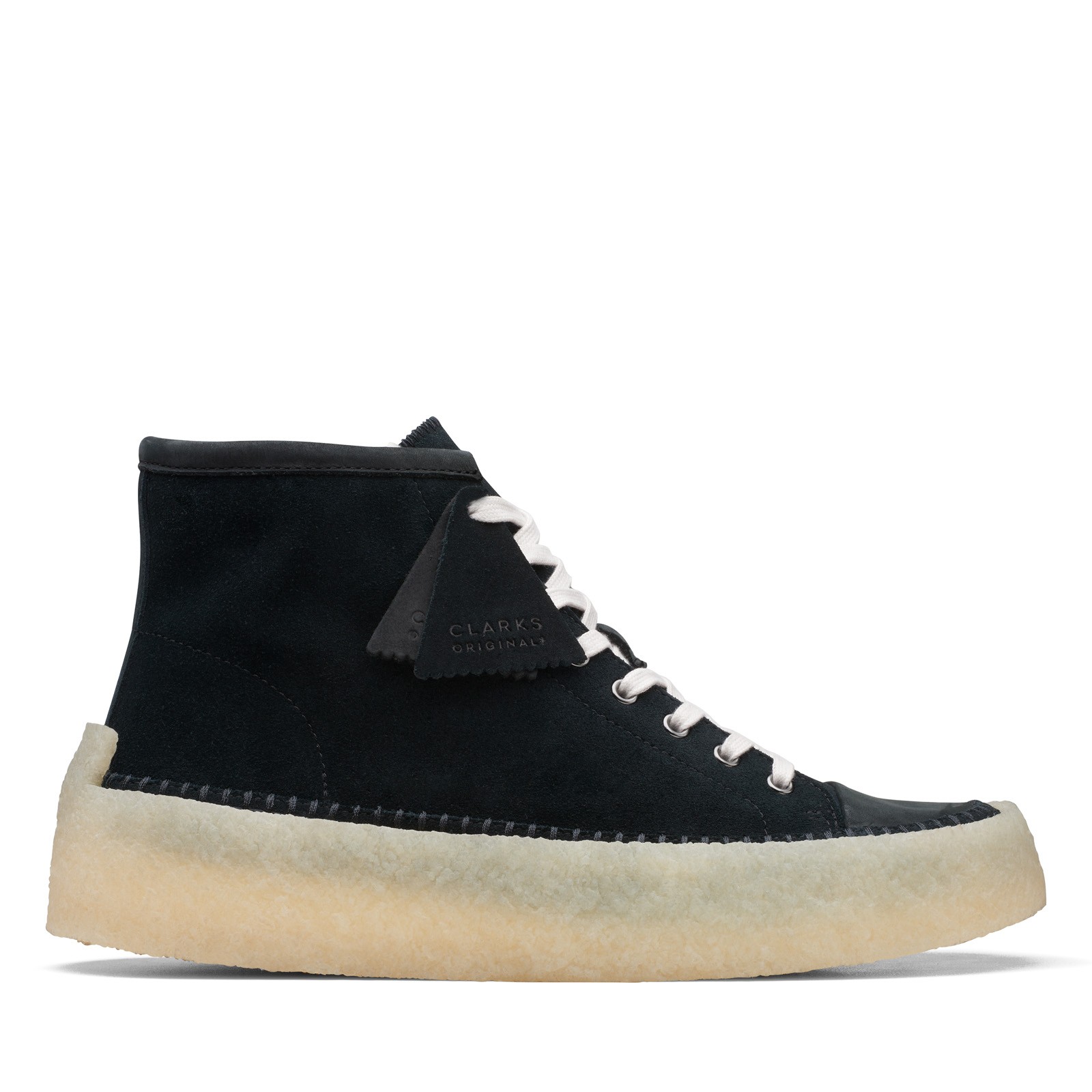 Clarks Caravan Mid 26167697 Mens Black Suede Lifestyle Sneakers Shoes