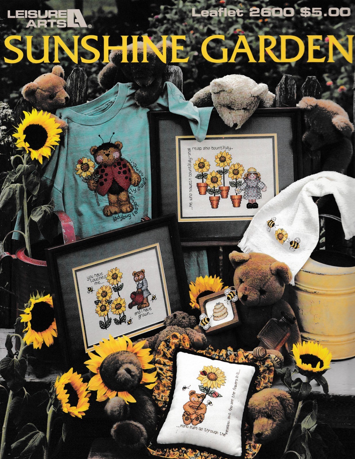 Sunshine Garden Charted Cross Stitch | Leisure Arts 2600